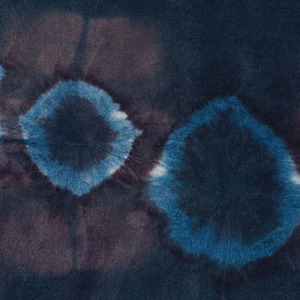 Medium 13indigo logwood tracks on silk